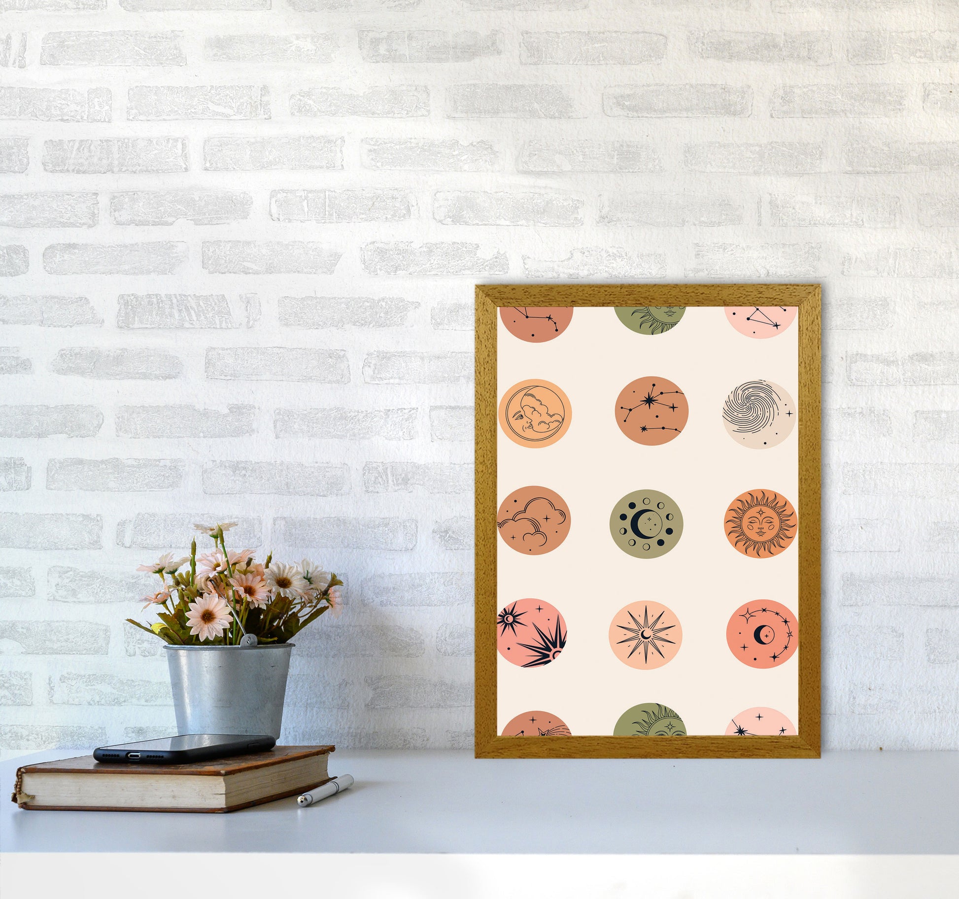 Sun And Moon Art Print by Jason Stanley A3 Print Only