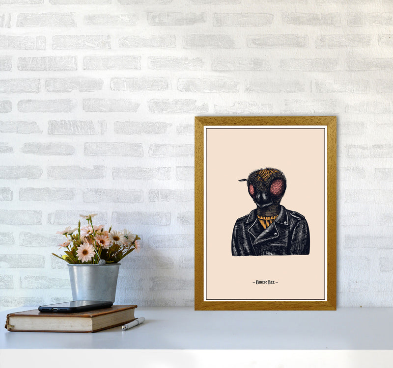Biker Bee Art Print by Jason Stanley A3 Print Only