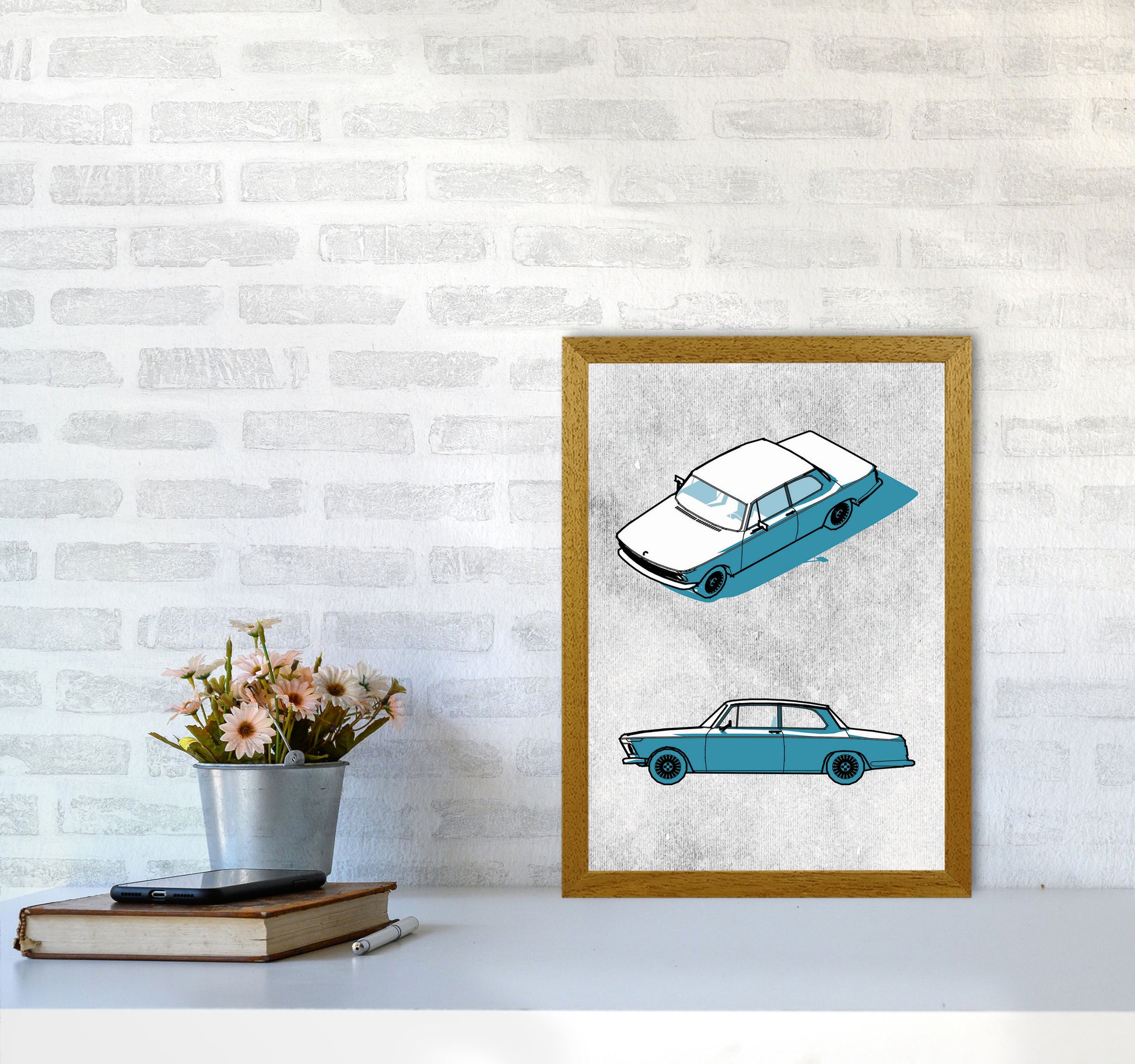 Minimal Car Series I Art Print by Jason Stanley A3 Print Only