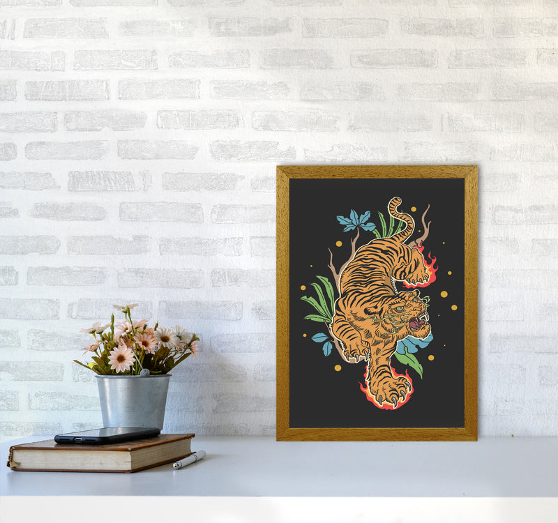 Classic Tiger Tattoo Art Print by Jason Stanley A3 Print Only