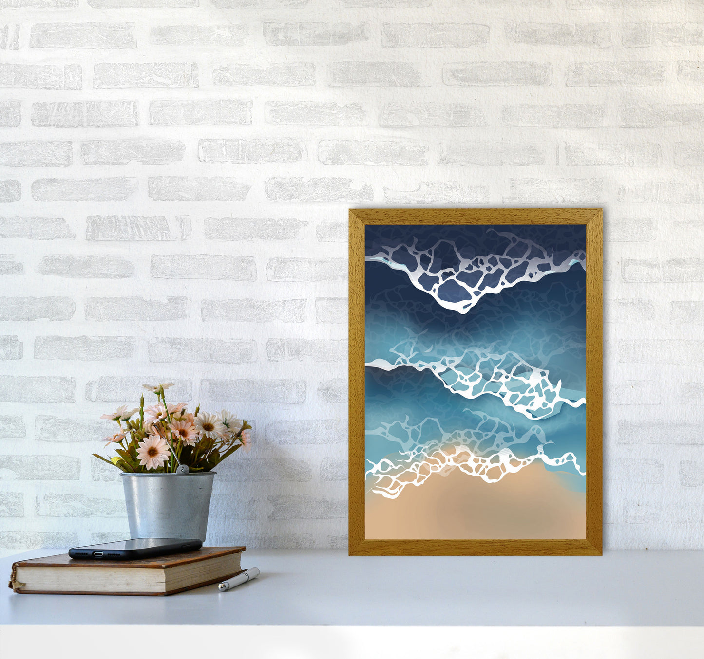 Ocean Waves Art Print by Jason Stanley A3 Print Only