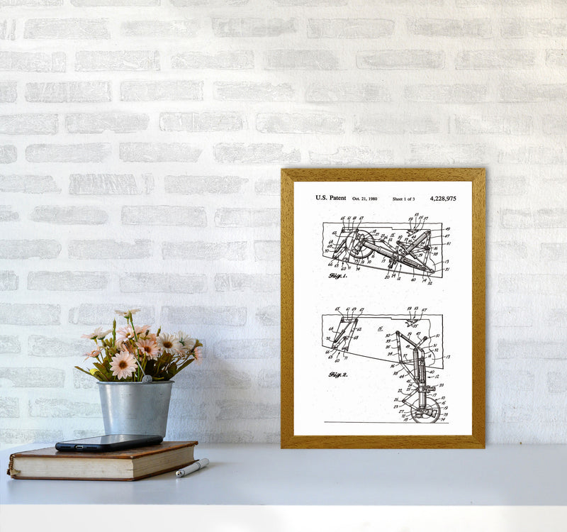 Airplane Landing Gear Patent Art Print by Jason Stanley A3 Print Only