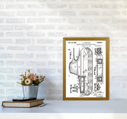 Military Tank 2 Patent Art Print by Jason Stanley A3 Print Only