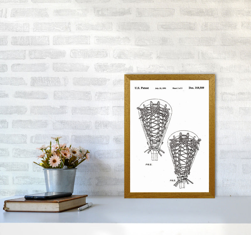 Lacross Stick Patent Art Print by Jason Stanley A3 Print Only
