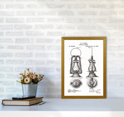 Vintage Lamp Patent Art Print by Jason Stanley A3 Print Only