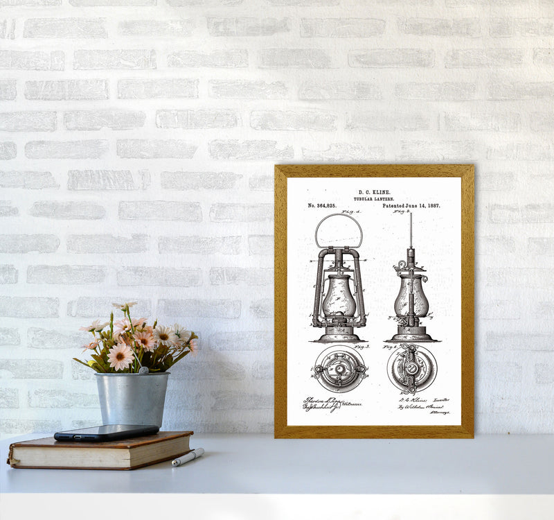 Vintage Lamp Patent Art Print by Jason Stanley A3 Print Only