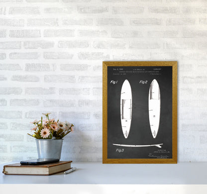 Surfboard Patent 1 Art Print by Jason Stanley A3 Print Only