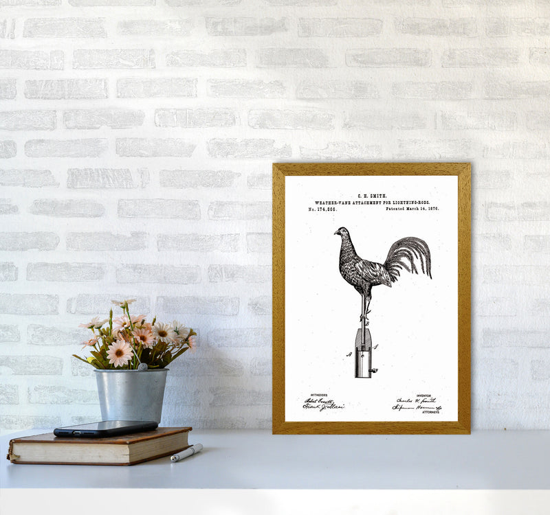 Weather Vane Patent Art Print by Jason Stanley A3 Print Only