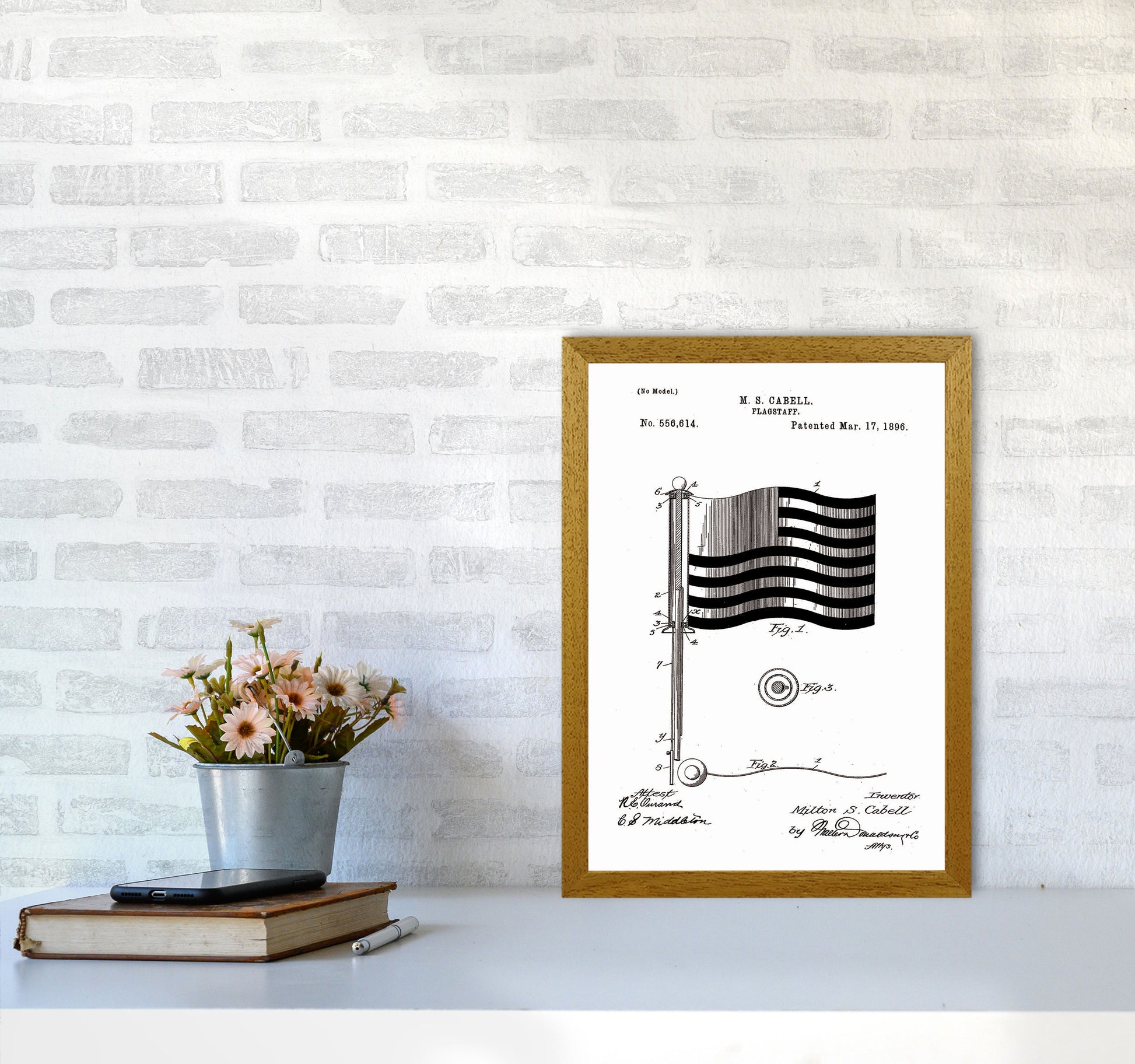 Flagstaff Patent Art Print by Jason Stanley A3 Print Only