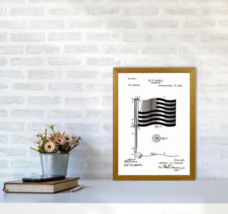 Flagstaff Patent Art Print by Jason Stanley A3 Print Only