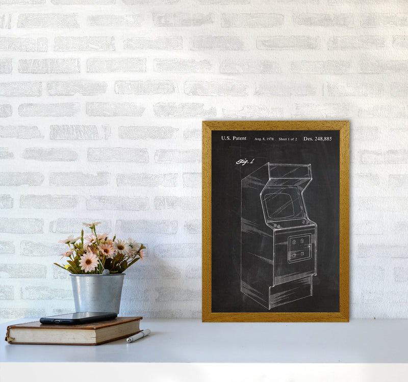 Arcade Game Patent Art Print by Jason Stanley A3 Print Only