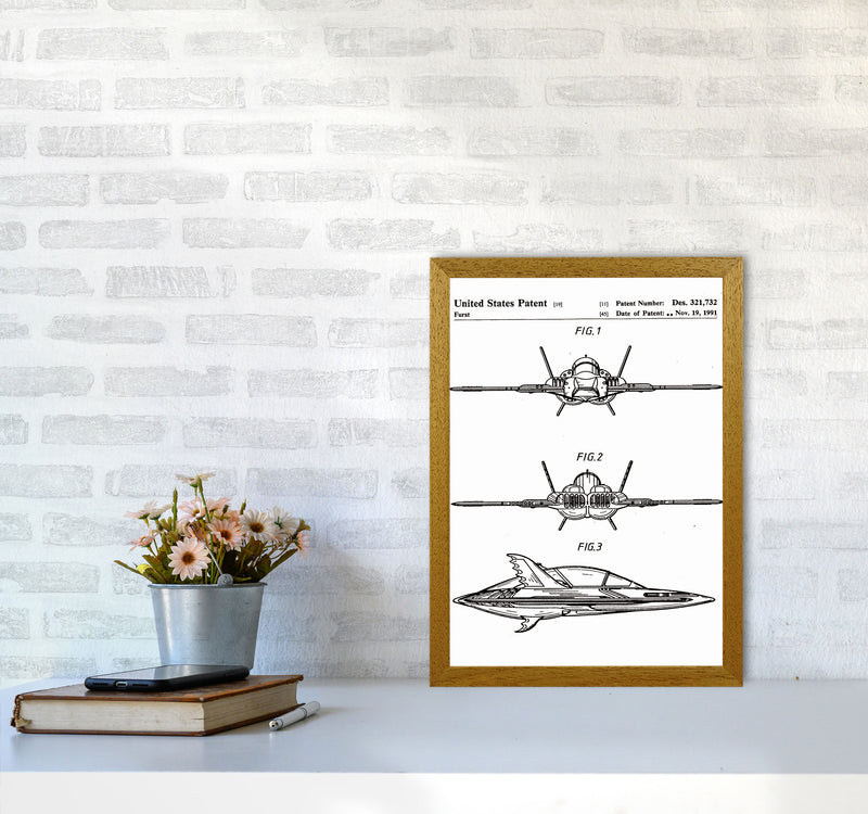 Batwing Patent Art Print by Jason Stanley A3 Print Only