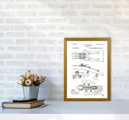 Guitar Patent Art Print by Jason Stanley A3 Print Only