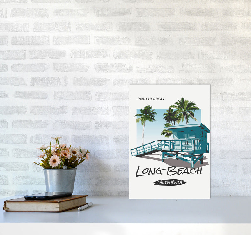 Going, Going, Back, Back, To, Cali, Cali Art Print by Jason Stanley A3 Black Frame