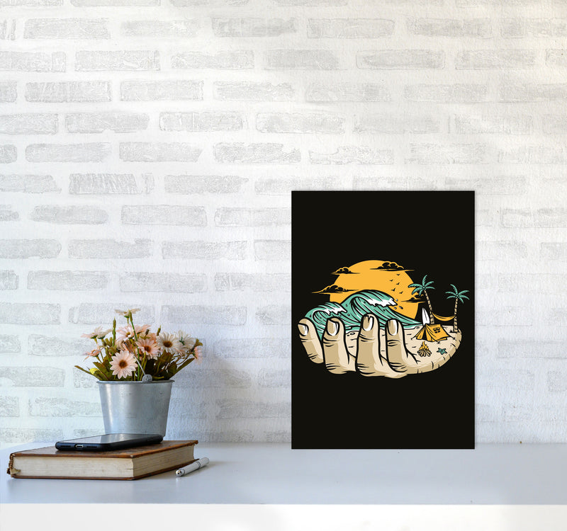 Grab A Handfull Of What You Love Art Print by Jason Stanley A3 Black Frame
