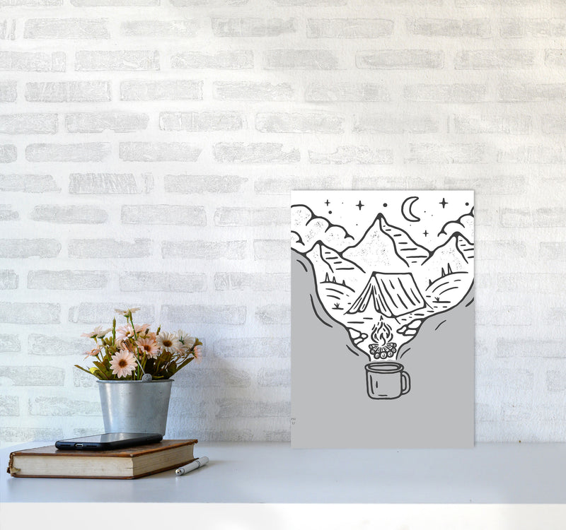 It All Started With Coffee Art Print by Jason Stanley A3 Black Frame