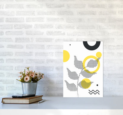 Abstract Halftone Shapes 4 Art Print by Jason Stanley A3 Black Frame