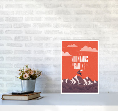 The Mountains Are Calling Art Print by Jason Stanley A3 Black Frame