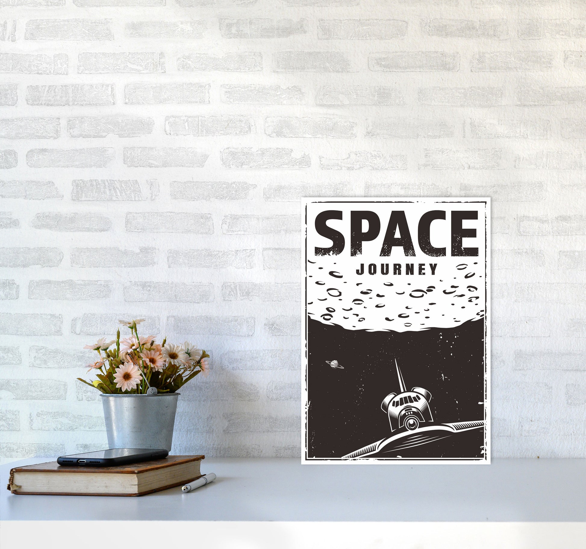Outer Space Series - #20 Art Print by Jason Stanley A3 Black Frame