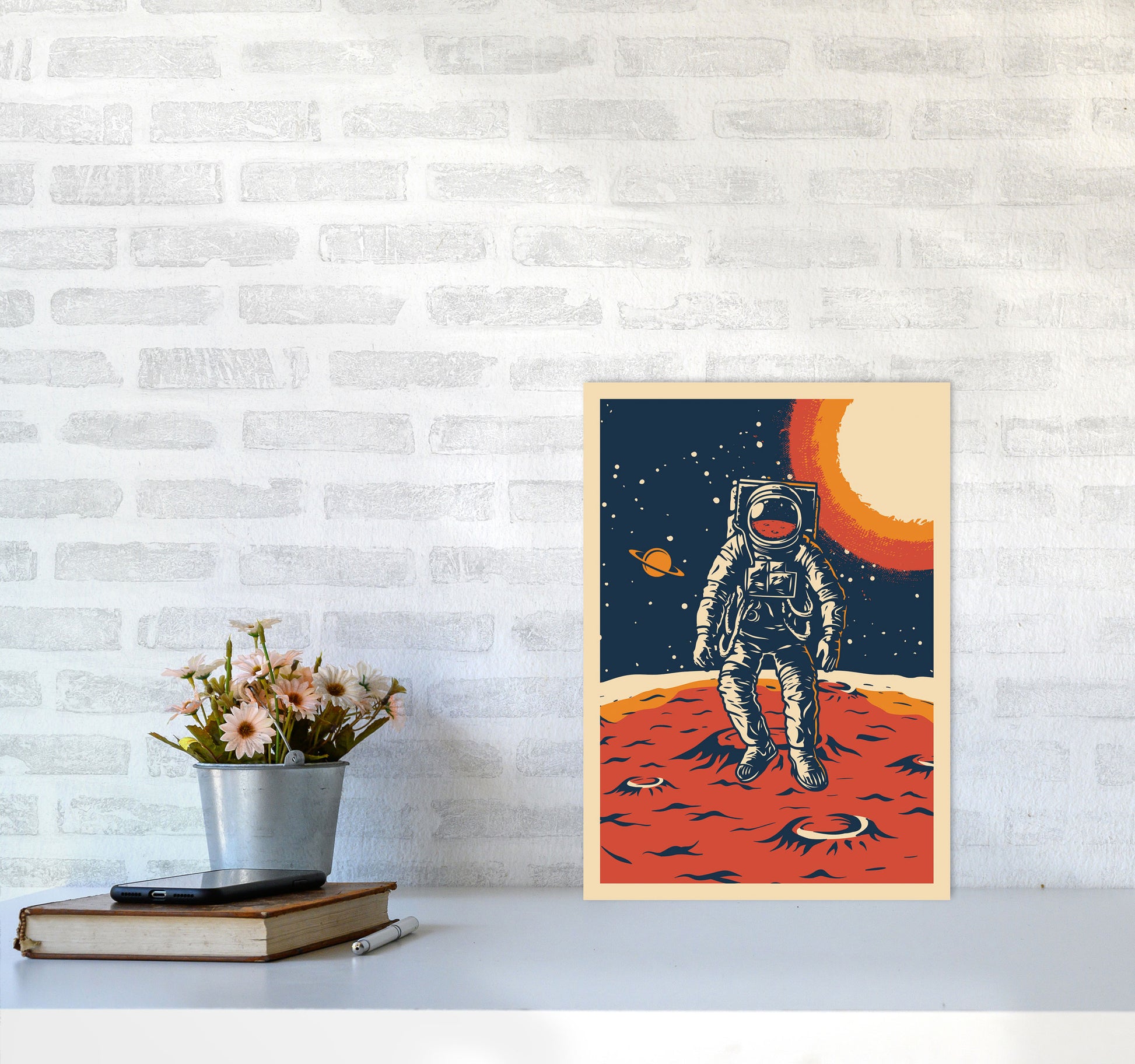 Outer Space Series - #11 Art Print by Jason Stanley A3 Black Frame