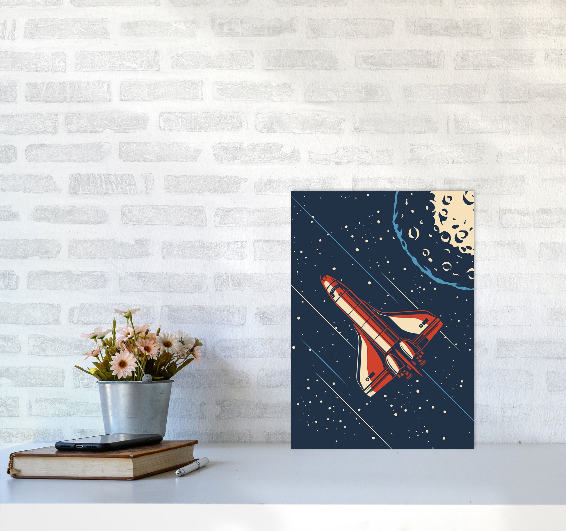 Outer Space Series - #16 Art Print by Jason Stanley A3 Black Frame