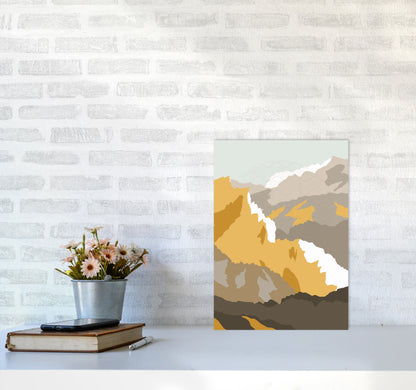 Japanese Mountain Scene Art Print by Jason Stanley A3 Black Frame