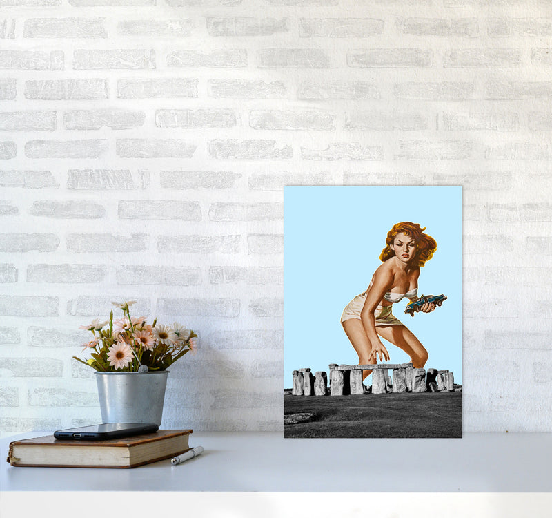 Attack On Stonehenge Art Print by Jason Stanley A3 Black Frame