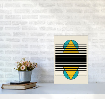 Geometric Suns. IIII Art Print by Jason Stanley A3 Black Frame