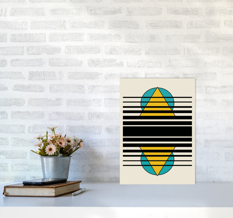 Geometric Suns. IIII Art Print by Jason Stanley A3 Black Frame