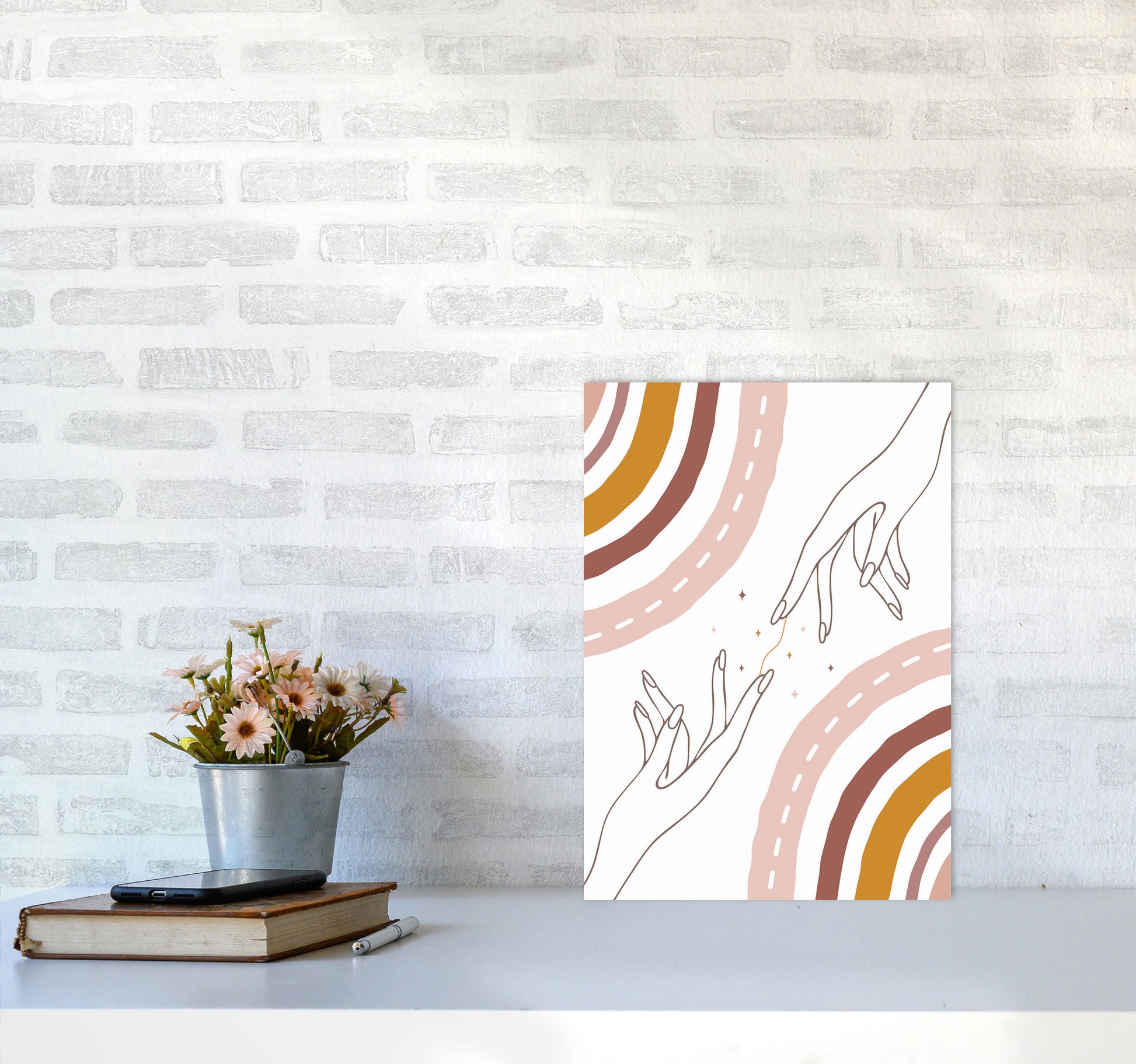 We Are All Connected Art Print by Jason Stanley A3 Black Frame