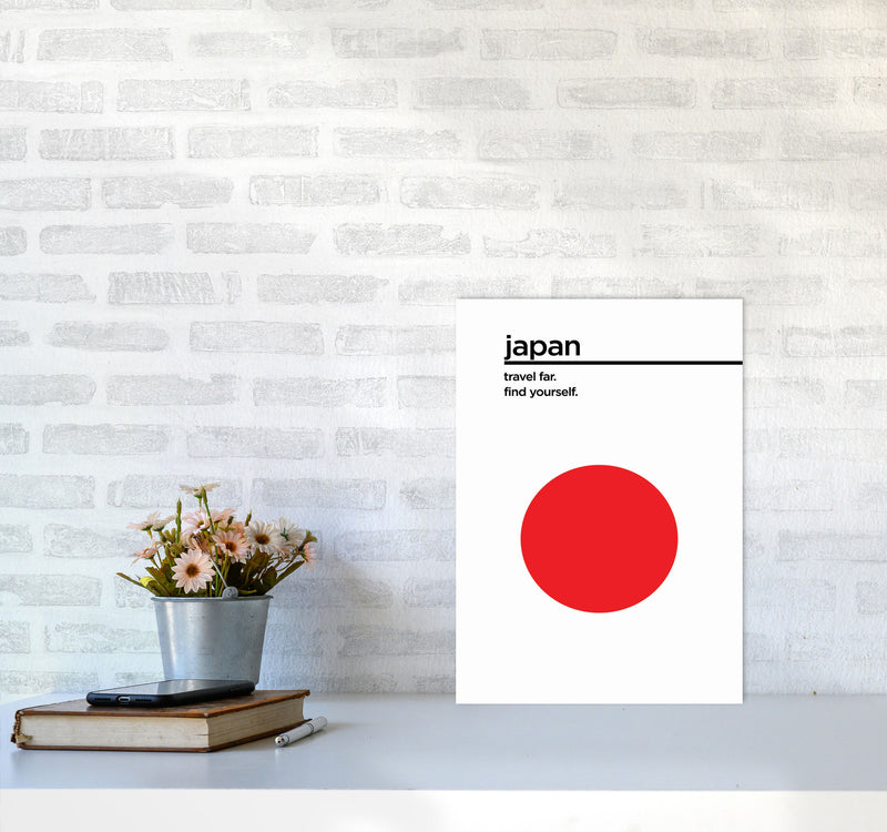 Japan Travel Poster Art Print by Jason Stanley A3 Black Frame