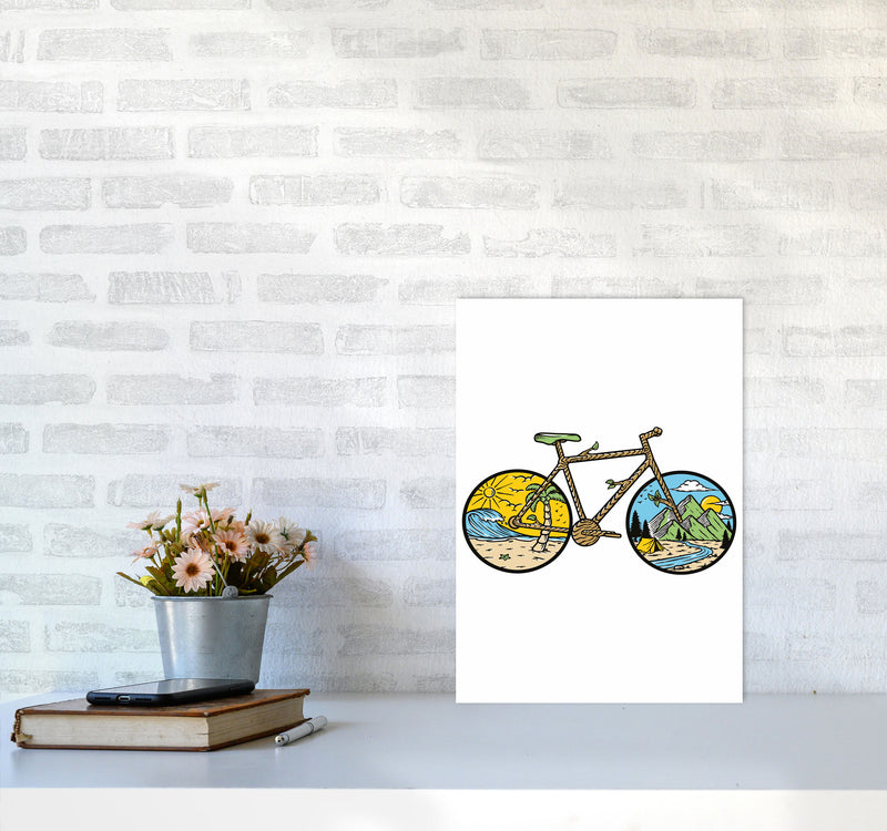 Best Bike Ride Ever Art Print by Jason Stanley A3 Black Frame