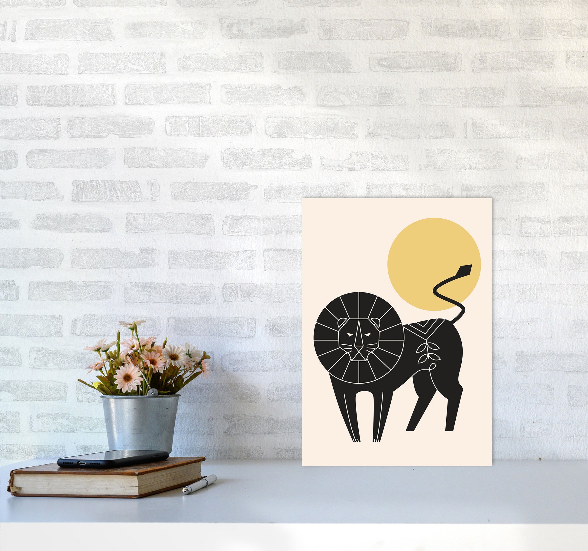King Of The Jungle Art Print by Jason Stanley A3 Black Frame