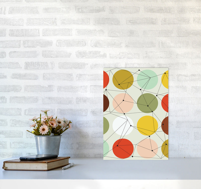 Geometry On Circles Art Print by Jason Stanley A3 Black Frame