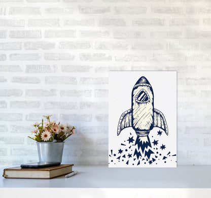 5-4-3-2-1-Blastoff Art Print by Jason Stanley A3 Black Frame