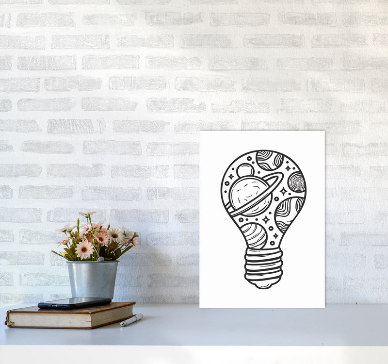 I Just Had An Idea Art Print by Jason Stanley A3 Black Frame