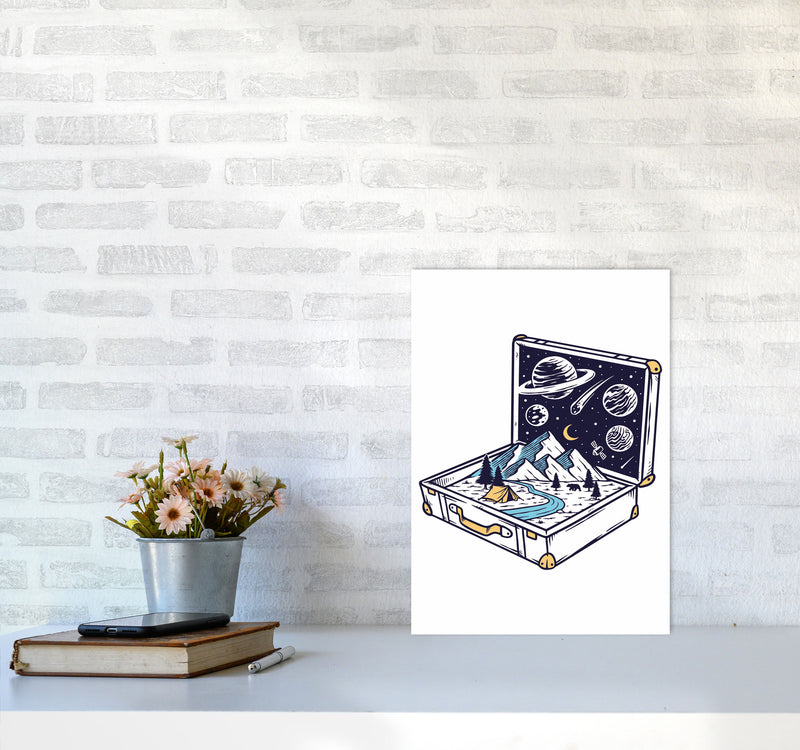 Carry On Carry All Art Print by Jason Stanley A3 Black Frame
