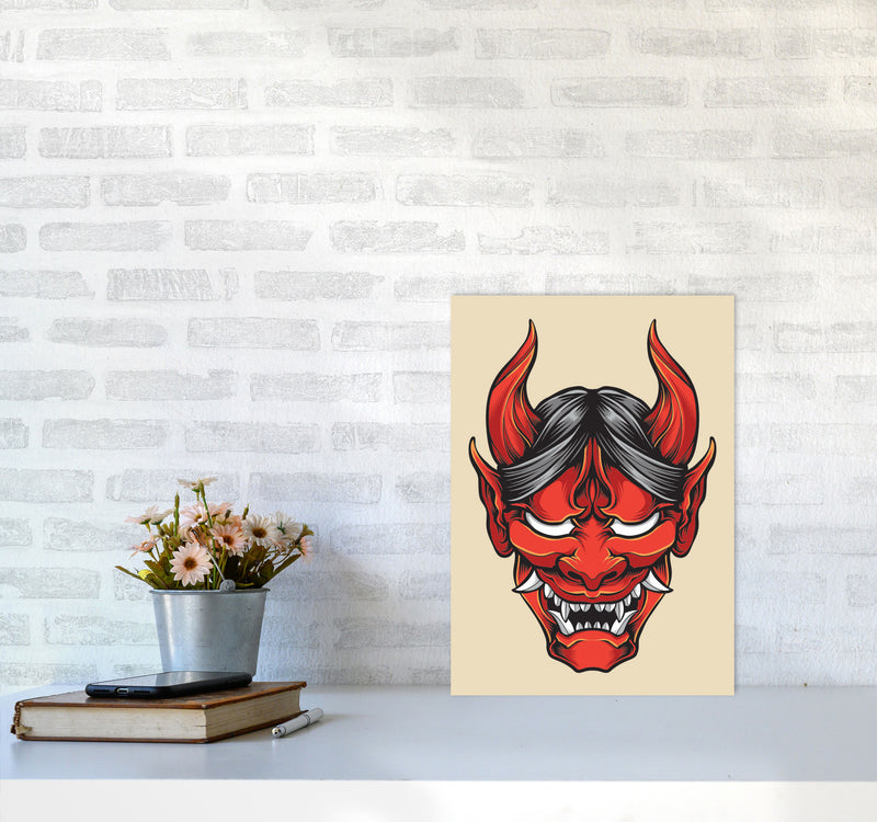 Japanese Folklore Art Print by Jason Stanley A3 Black Frame