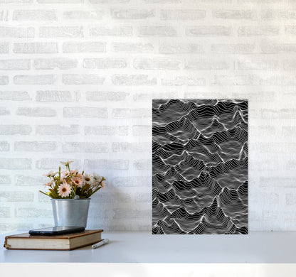 Abstract Mountains Art Print by Jason Stanley A3 Black Frame