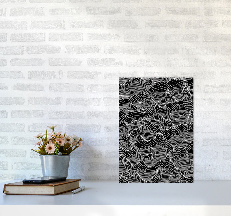 Abstract Mountains Art Print by Jason Stanley A3 Black Frame