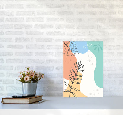 Abstract Leaves II Art Print by Jason Stanley A3 Black Frame