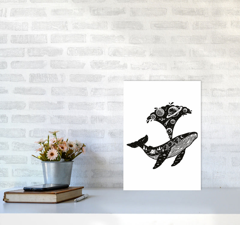 Humpback Universe Art Print by Jason Stanley A3 Black Frame