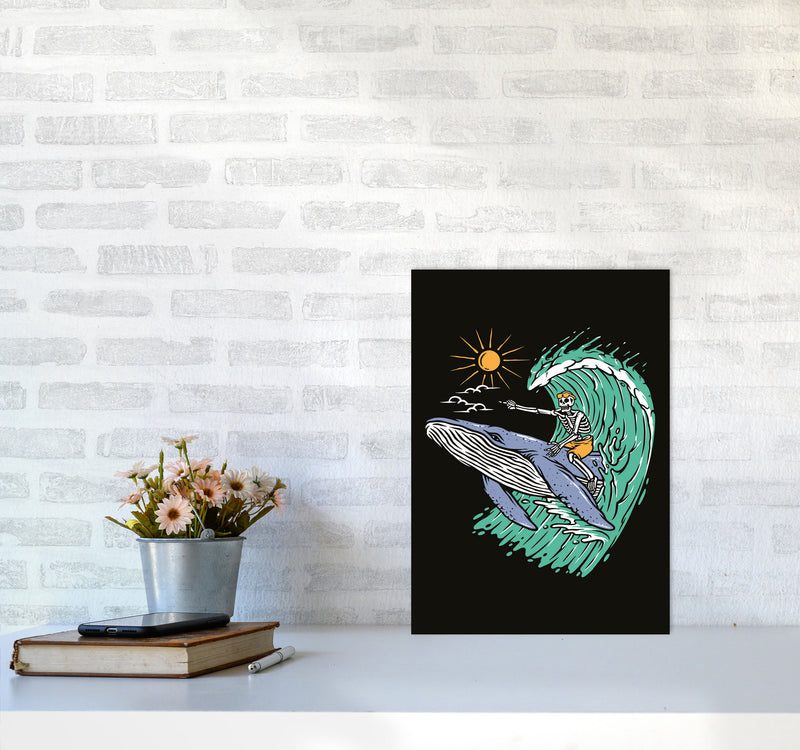Going Straight! Art Print by Jason Stanley A3 Black Frame