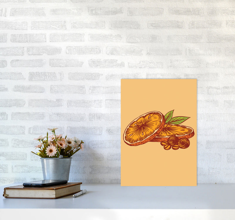 Orange Slices Art Print by Jason Stanley A3 Black Frame