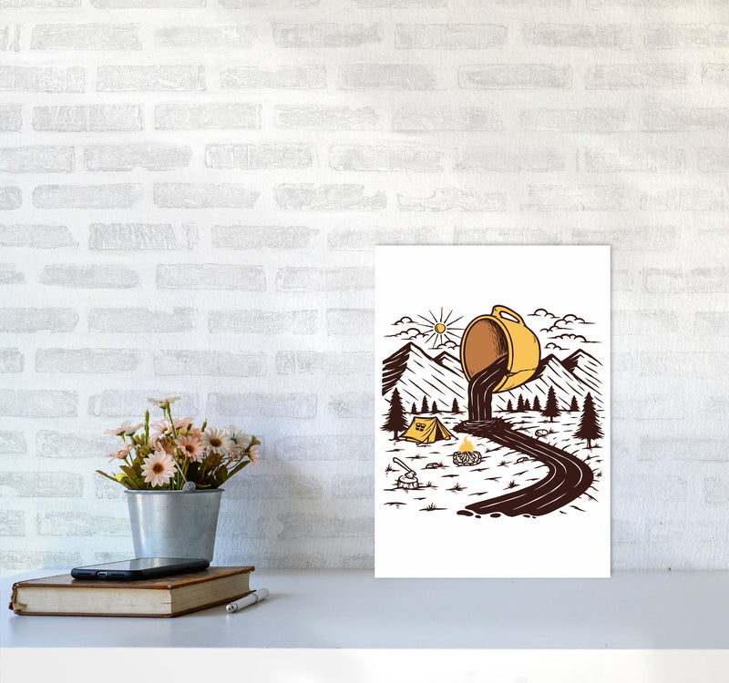 Coffee Is Life Art Print by Jason Stanley A3 Black Frame