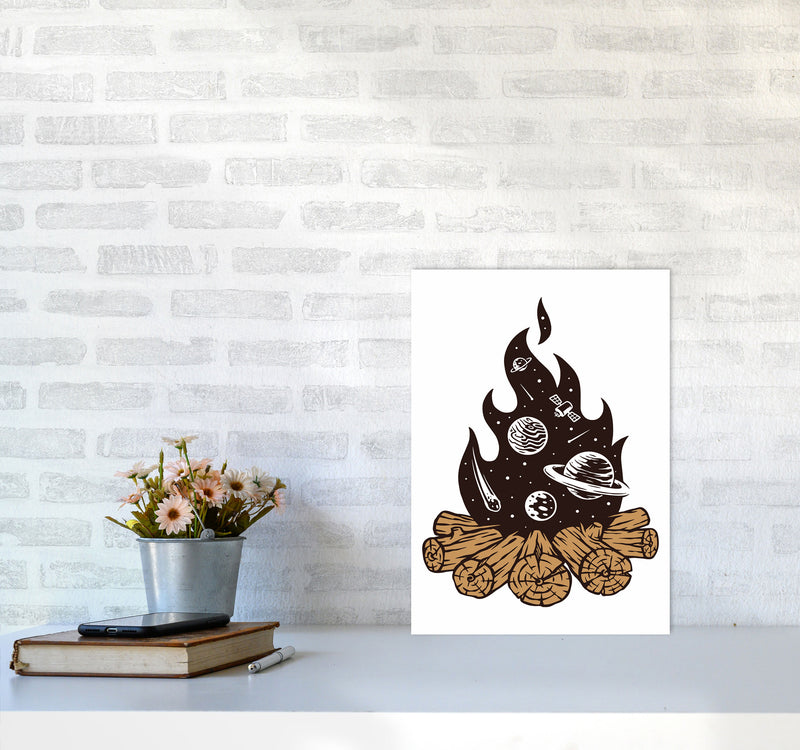 Mystical Fire Art Print by Jason Stanley A3 Black Frame