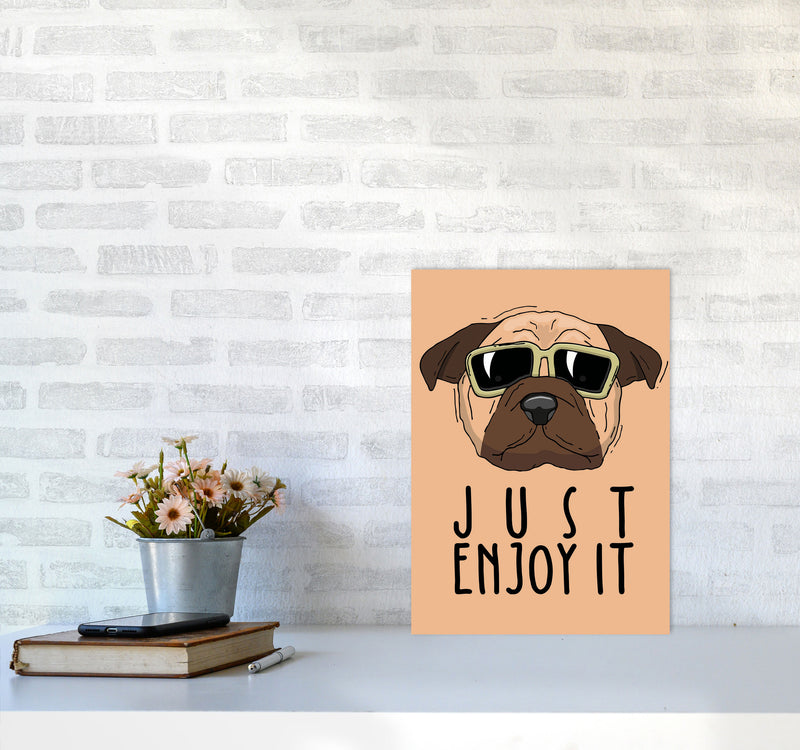 Just Enjoy It Art Print by Jason Stanley A3 Black Frame