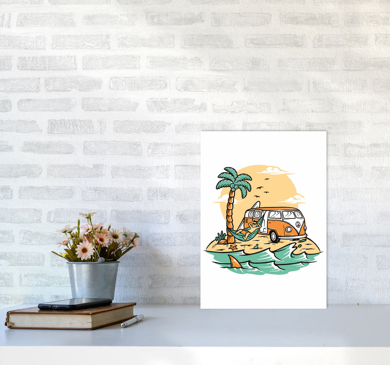 The Good Life Art Print by Jason Stanley A3 Black Frame
