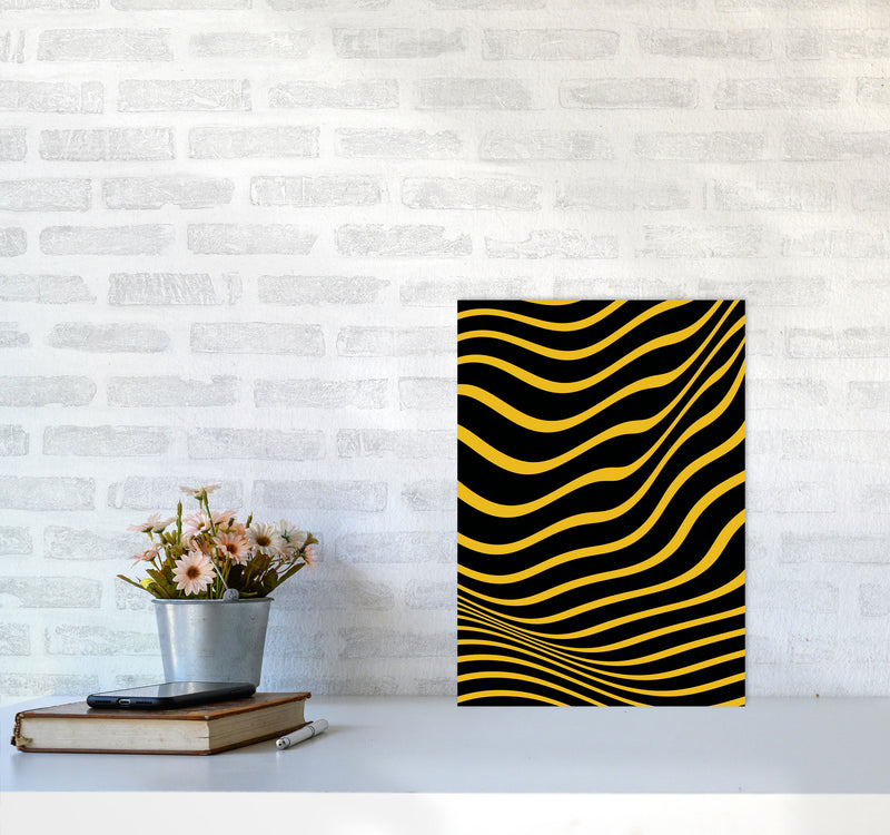 Yellow Vibes Art Print by Jason Stanley A3 Black Frame