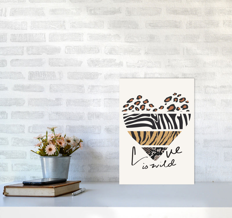 Love Is Wild Art Print by Jason Stanley A3 Black Frame